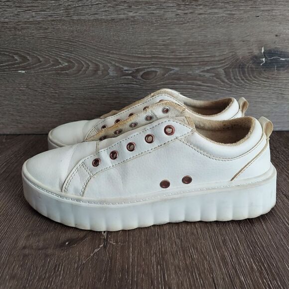 Womens Roxy Sheilahh Platform Casual Shoe - White 7.5 - Picture 4 of 10
